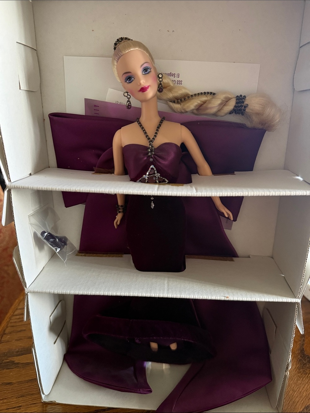 Amethyst Aura Barbie Bob Mackie Jewel Essence NRFB Collector Doll - Picture 3 of 7